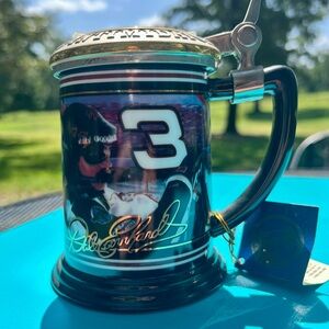 Franklin Mint Black and Blue Racing Mug Dale Earnhardt collection